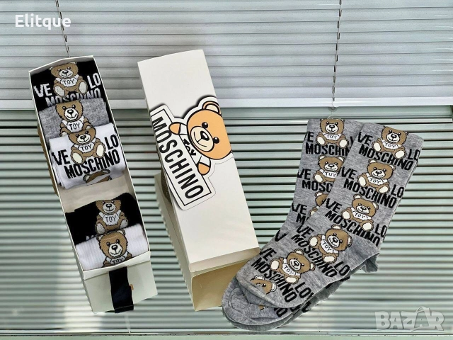 6 чифта чорапи в кутия  Tommy Hilfiger lacoste off white calvin klein louis vuitton moschino , снимка 7 - Дамски чорапи - 52939821