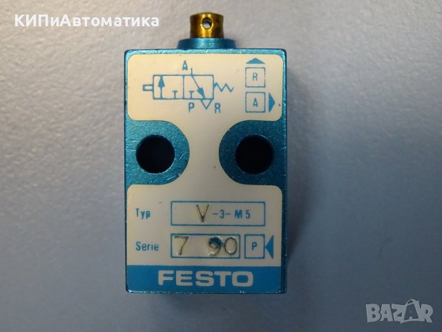 пневматичен изключвател Festo V-3-M5 stem actuator valve, снимка 4 - Резервни части за машини - 38281418
