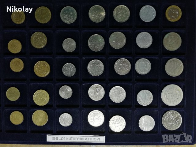 МОНЕТИ ФРАНЦИЯ, LOT по 40 броя, снимка 15 - Нумизматика и бонистика - 24459147