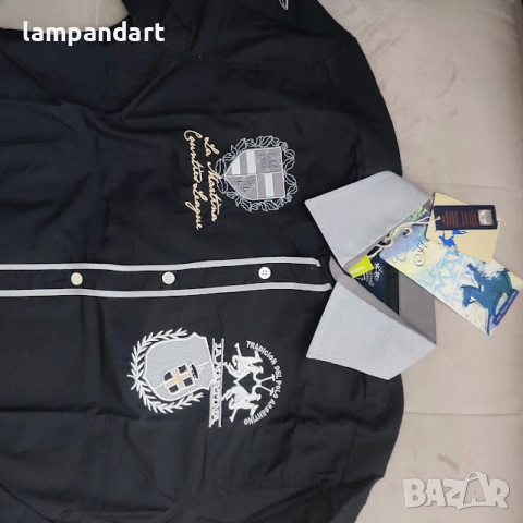 Риза La Martina черна, снимка 5 - Ризи - 38210933