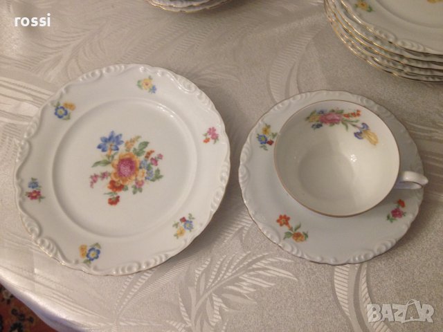 Vintage 1909-1925. Нов. Немски сервиз за кафе/чай и десерт 21 ел., снимка 8 - Антикварни и старинни предмети - 39964330