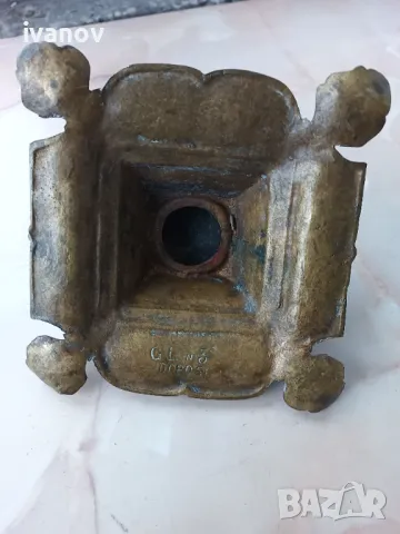 Бронзова френска мастилница, снимка 7 - Антикварни и старинни предмети - 48640822