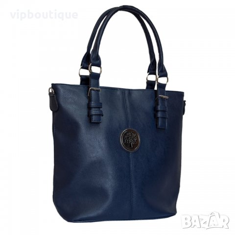 Тъмно синя дамска чанта, снимка 1 - Чанти - 33092680