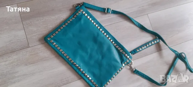 Тюркоазена малка чанта за през рамо, снимка 2 - Чанти - 50055494