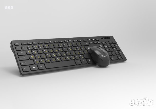 Makki БДС клавиатура и мишка 2.4G BG low-profile chocolate, снимка 6 - Клавиатури и мишки - 43063664