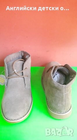 Английски детски обувки естествен набук тип КЛАРК-2 цвята, снимка 10 - Детски обувки - 28456230