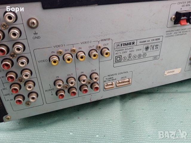 FISHER CA-9335 Транзисторен Усилвател, снимка 9 - Ресийвъри, усилватели, смесителни пултове - 35384042