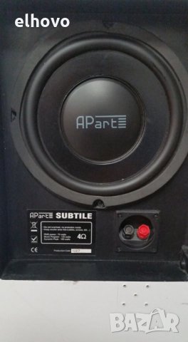 Субуфер Apart Subtile, снимка 5 - Тонколони - 29042829