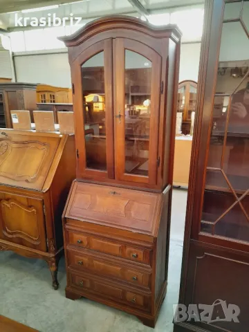 Масивно Писалище с Витрина внос от Германия , снимка 1