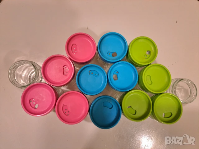 12 Бурканчета за подправки плюс 2 броя без капачки, снимка 2 - Други - 50489762