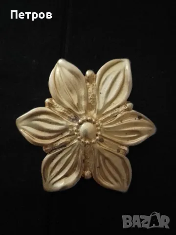 брошка метал 6 см