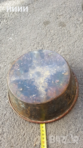 Медна тава купа паланца за кантар , снимка 2 - Антикварни и старинни предмети - 51870752