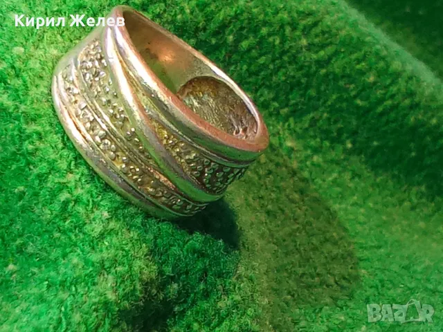 СКЪПОЦЕНЕН СРЕБЪРЕН ПРЪСТЕН СРЕБРО 925 с БЯЛА ПОЗЛАТА с ЮВЕЛИРНО ФАСЕТИРАНИ БЛЕСТЯЩИ ЦИРКОНИ 43075, снимка 14 - Пръстени - 50023324