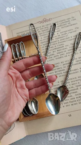 Лъжици филигран от едно време , снимка 4 - Антикварни и старинни предмети - 48272272