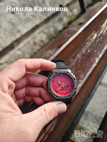 Продавам часовник Casio GA 2100 mod, снимка 4 - Мъжки - 53247697