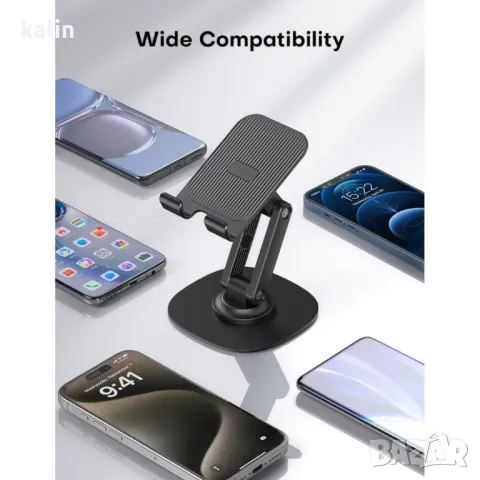 сгъваема стойка за таблет и смартфон , снимка 2 - Селфи стикове, аксесоари - 49237891