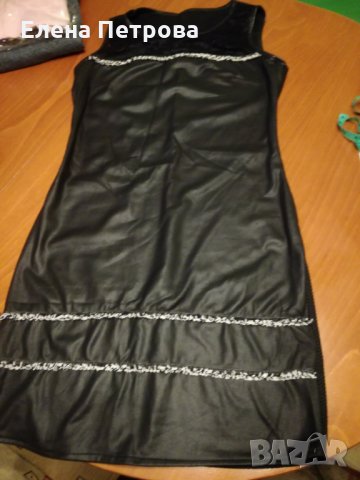 Черна рокля без ръкав размер С-М, снимка 1 - Рокли - 32587706