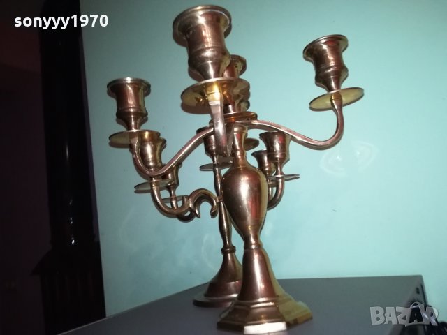 ЗЛАТНИ СВЕЩНИЦИ ВНОС ШВЕЦИЯ 2812211933, снимка 12 - Антикварни и старинни предмети - 35262216