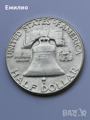 Half Dollar 1955 Philadelphia Mint , снимка 4 - Нумизматика и бонистика - 26210276