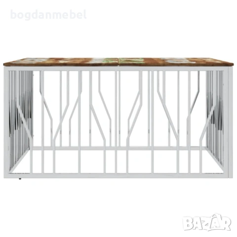 Sonata H Кафе маса сребриста инокс, снимка 3 - Маси - 53590885