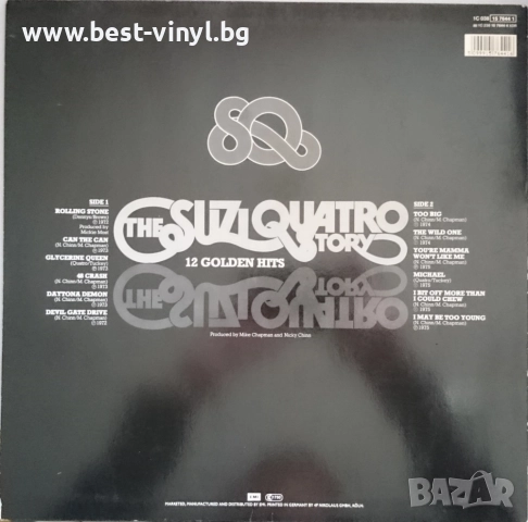 Грамофонна Плоча (Suzi Quatro - The Suzi Quatro Story - 12 Golden Hits), снимка 2 - Грамофонни плочи - 52662594