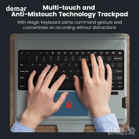 Калъф с клавиатура Nillkin за iPad Air 13 инча M2 2024, iPad Pro 12.9, снимка 5 - Калъфи, кейсове - 48220395