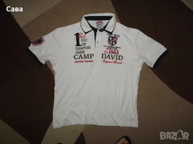 Тениски CAMP DAVID  мъжки,2ХЛ  /бяла,червена,розова/, снимка 3 - Тениски - 50328972
