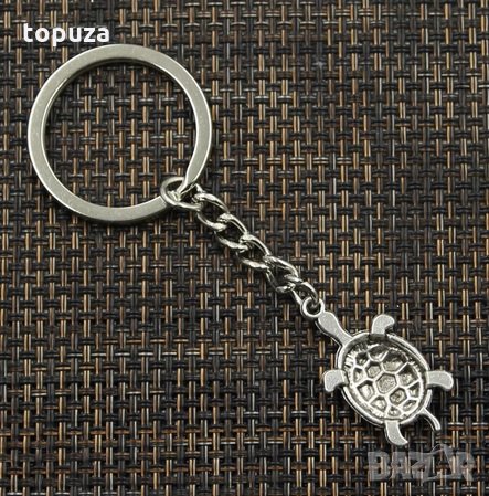 Ключодържател хромирана костенурка Tortoise Turtle Sea 30x15mm, снимка 3 - Аксесоари и консумативи - 32888093