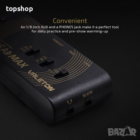 Нов Valeton Rushead Max USB зареждащ се преносим джобен усилвател за китара, бас, слушалки, преносим, снимка 3 - Ресийвъри, усилватели, смесителни пултове - 51615244