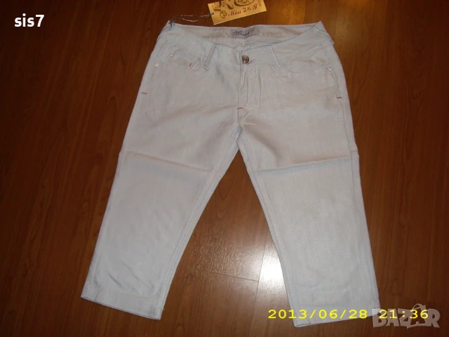 нови бели бермуди от Англия номер UK-12/40, снимка 2 - Къси панталони и бермуди - 51080159