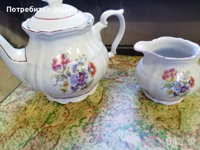 Чайник и латиера барокови. , снимка 4 - Сервизи - 47880723