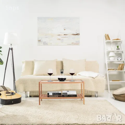 Холна маса от орехово дърво със стъклен плот, снимка 7 - Маси - 48513876