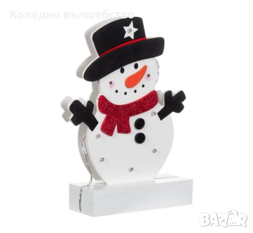 Светеща коледна украса снежен човек, снимка 2 - Декорация за дома - 42951213