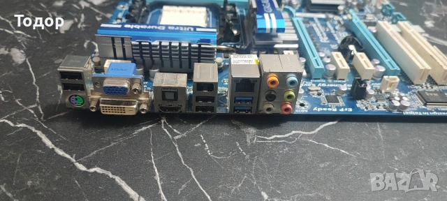 РЯДКО! Gigabyte GA-890GPA-UD3H (rev. 2.1) – Ultra Durable 3, КАТО НОВО!, снимка 2 - Дънни платки - 53562668