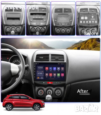 MITSUBISHI ASX PEUGEOT 4008 CITROEN C4 AIRCROSS 10'' АНДРОИД НАВИГАЦИЯ, снимка 4 - Аксесоари и консумативи - 29062562