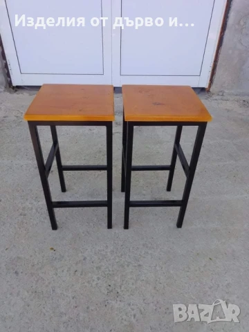Бар столове от дърво и метал за заведения и дома , снимка 2 - Столове - 48386742