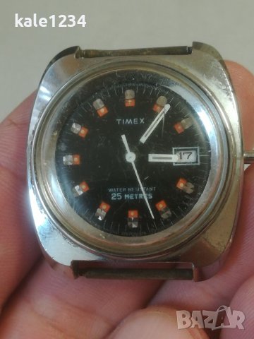 Мъжки часовник TIMEX. Vintage watch. Ретро модел. Механичен механизъм , снимка 1 - Мъжки - 40587776