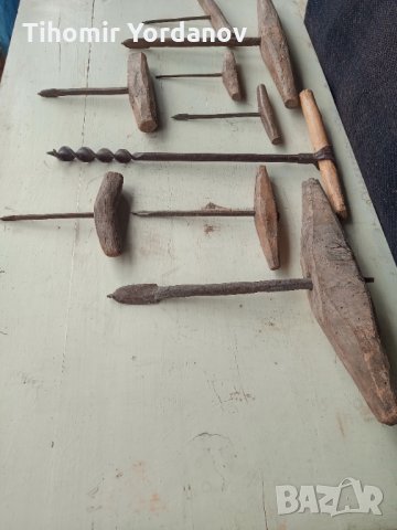 Стари свредла за дърво.20 броя., снимка 4 - Бормашини - 32875311