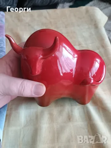 Красив керамичен бик-3, снимка 8 - Декорация за дома - 50094158