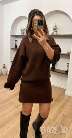дамски комплект пуловер и пола , снимка 2 - Комплекти - 51743024