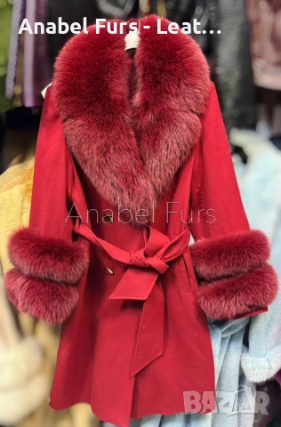 Дамски палта от алпака - вълна, кашмир и естествен косъм от лисица, снимка 12 - Палта, манта - 37354728