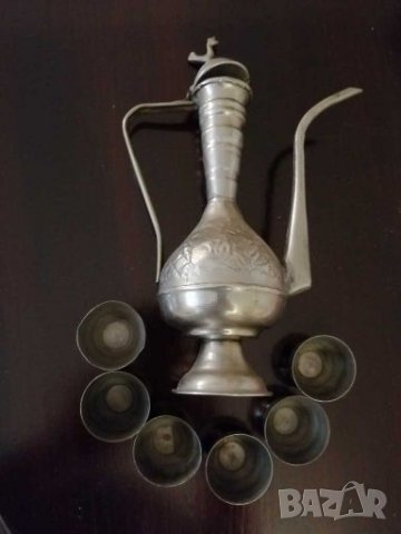 Стар сервиз от месинг. , снимка 2 - Колекции - 27945535