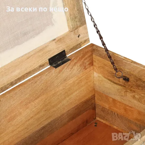 Пейка за съхранение, регенерирано дърво масив, 80x40x40 см, снимка 11 - Градински мебели, декорация  - 48361724