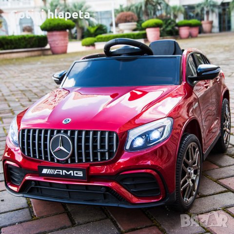 Двуместен акумулаторен джип Mercedes GLC63 (лицензиран), MP4 видео дисплей, 4x4, снимка 2 - Детски велосипеди, триколки и коли - 26947744