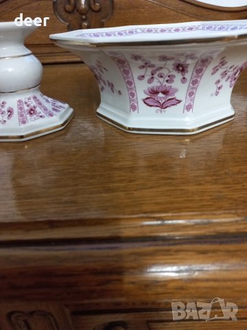 Сгобяема порцеланова  бонбониера ГДР, снимка 9 - Чинии - 43230452