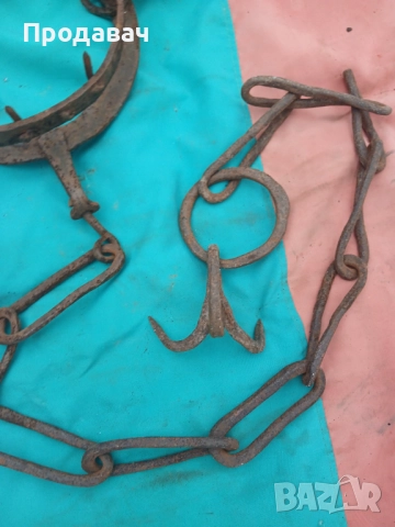 Стар кован капан, снимка 3 - Други ценни предмети - 52914304