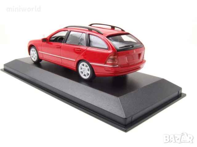 Mercedes C-Klasse T-Modell S203 Kombi 2001 - мащаб 1:43 Maxichamps моделът е нов в PVC дисплей-кейс, снимка 7 - Колекции - 40439228