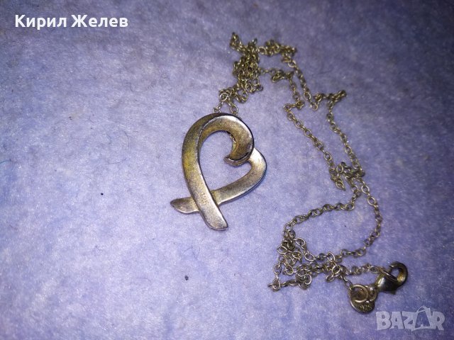 СЪРЦЕВИДНО КРАСИВО СРЕБЪРНО МОДНО КОЛИЕ с МЕДАЛЬОН СРЕБРО 925 ДИЗАЙНЕРСКИ АРТ МОДЕЛ 36458, снимка 14 - Колиета, медальони, синджири - 39643054
