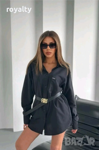 Miu Miu Дамска Риза с Колан