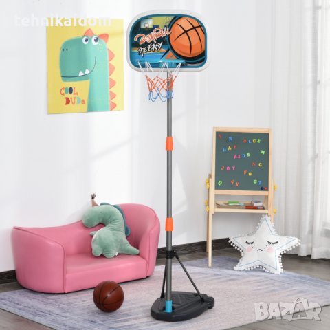 Детски баскетболен кош със стойка и топка Homcom внос от Германия